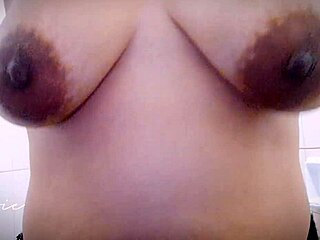 Pinay Chubby Babe Teases Solo In Black Lingerie Panty Play