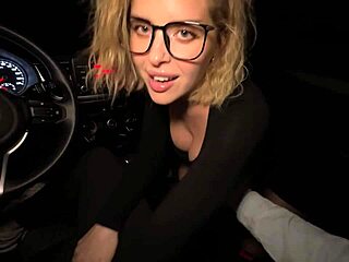 Desperate Taxi Driver Gets Paid with Juicy Blonde Action