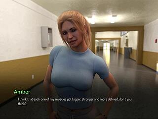 amber, the sexy thicc blonde teen, gets bound in a horny roleplay, her big tits and ass on display