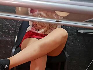 Secretary Nataly Feels Thrilled by Risky Outdoor Public Intimacy