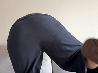 Brazilian Wife Flashes Pussy Cameltoe Caught On Balcony