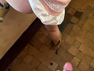 Pretty Redhead Maid Bends Over for Intense Cowgirl Fucking with Her Friend.