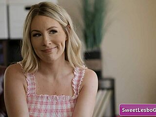 Busty Blonde Lesbian MILF Seduces Friend Perky Boobs Bella Rollard Bunny Madison