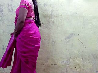 i can’t resist bhabhi in pink saree, gonna tear her apart today