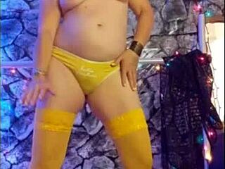 Sexy teen shows panties to friend, gets cumshot