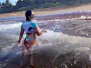 this hot latina milf sucks and fucks amateur couple with big natural tits.