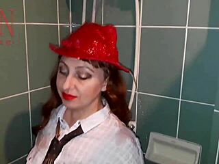 Kinky Maid Gets Wet Pussy in Shower Clothes!