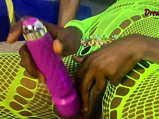 Ebony Pornstar Vera Squirts on Big Cock and Toy