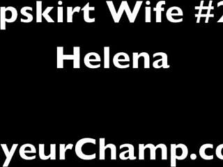 Helena Price says, 'Look at my pussy flashing under upskirt in public.'