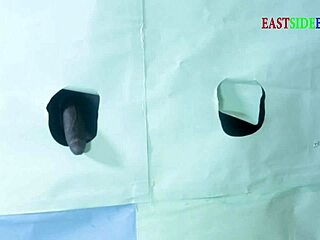 Eastsidebabe and patricia9ja take turns at glory hole blowjobs