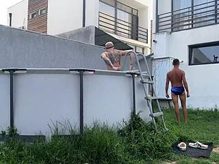 gangbang sex party rough hardcore double vaginal creampie with riding, clothes ripped, and blowbang.