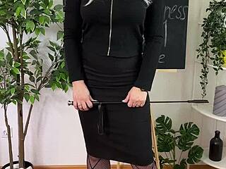 Whip play gets intense in this BDSM wellness session