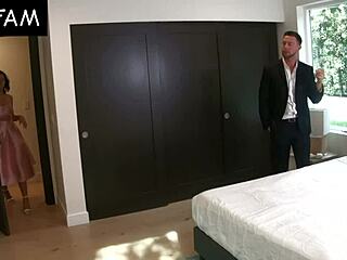 stepbro tricks adriana chechik into sucking cock and taking cum