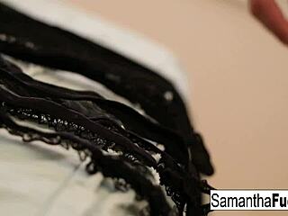 Is Bombshell Samantha's Sexy Solo In Lingerie Provocative Enough?
