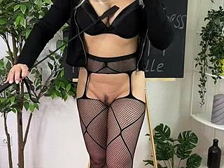 Whip play gets intense in this BDSM wellness session