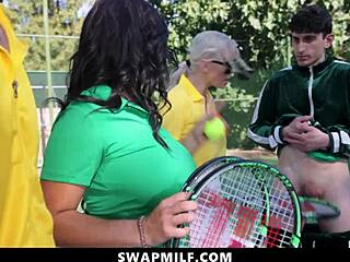 step sons enjoy hot foursome with step moms