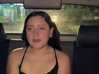 Latina Rides Driver and Lets Him Cum Inside Without Condom