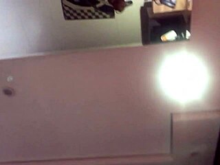 Hidden cam in motel room, passionate Latina in action