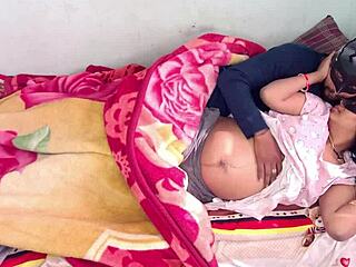 oiled up 9-month pregnant wife banged with coconut oil in hindi audio