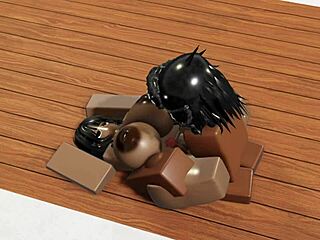 Roblox游戏玩着玩着变深喉口爆场景