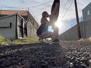 Wow! Public pussy eating and car sex!