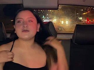 Latina Rides Driver and Lets Him Cum Inside Without Condom