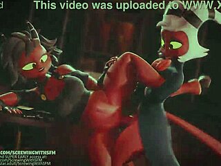 哟，看这个Moxxie-Millie Helluva Boss狐狸女仆剪辑，为150粉丝 HMV！