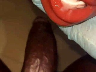 Mature Woman In Stockings Deep Throats Big Black Cock Like A Slave In Dorm