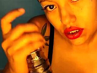 Horny Colombian Squirts With Dildo In Shower!