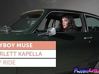 yo, check skinny milf scarlett kapella stripping naked on car hood