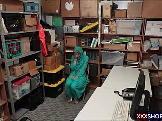 that cute shoplifter in hijab got caught and fucked