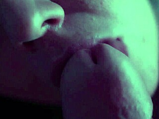 Beautiful Girl Gags on Her Man's Cock!