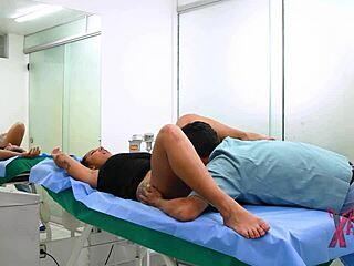 Can the Chubby Teen Resist Deepthroating the Doctor?