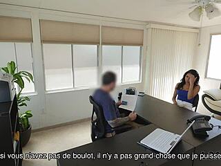 I interviewed a young naive czech brunette at work