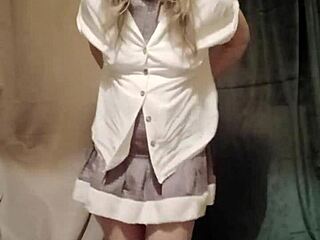 2024 Esclave F Autoseance - Striptease and Magic Wand Play. Touch Me!