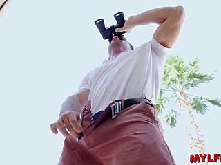 Peeping the next door milf getting fucked!