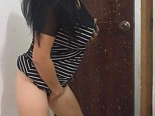 sexy stepmom dances hot, flashing buttocks before wedding