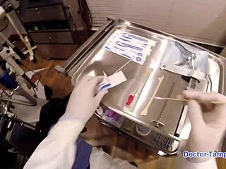 Dr. Tampa's Corporate Slave Minnie Rose in Backstage Latex with Natural Tits and Petite Body