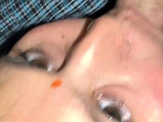 Hairy pussy housewife gets chubby ass gaping, blowjob, lick, facial, kissing beaver fuck.