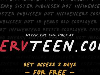 Tiny teen 18+ bends over for step daddy's massive rod