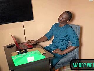 Honey Student Walks Straight into My Office and Demands Sex with Big Black Cock Sucking Blowjob Creampie Swallow Cum in Mouth