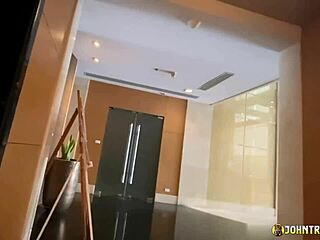 Johntronx - Asian maid begs for cum deep inside her tight hole