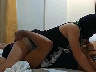 Maleesha63 gets wild eating pussy on bed in latest update