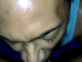 I’m putting serious work on this wet ebony pussy with my tongue.