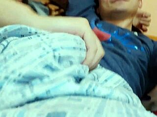 Stepsister practices sex skills on absent stepbrother
