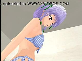 in the bathroom, mmd characters have some funny misadventures during their daily routine