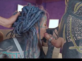 Heavy Tattoo Girl Anuskatzz Takes DAP ANAL Hardcore Action