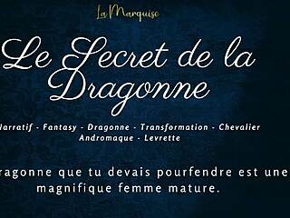 Secret of the European dragoness in French furry story.