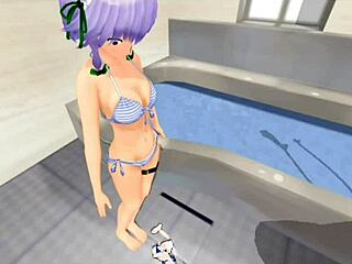 in the bathroom, mmd characters have some funny misadventures during their daily routine
