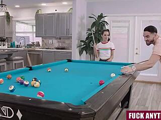 Who Wins the Pool Game? Stepbro Fucks Stepsis in Doggystyle!